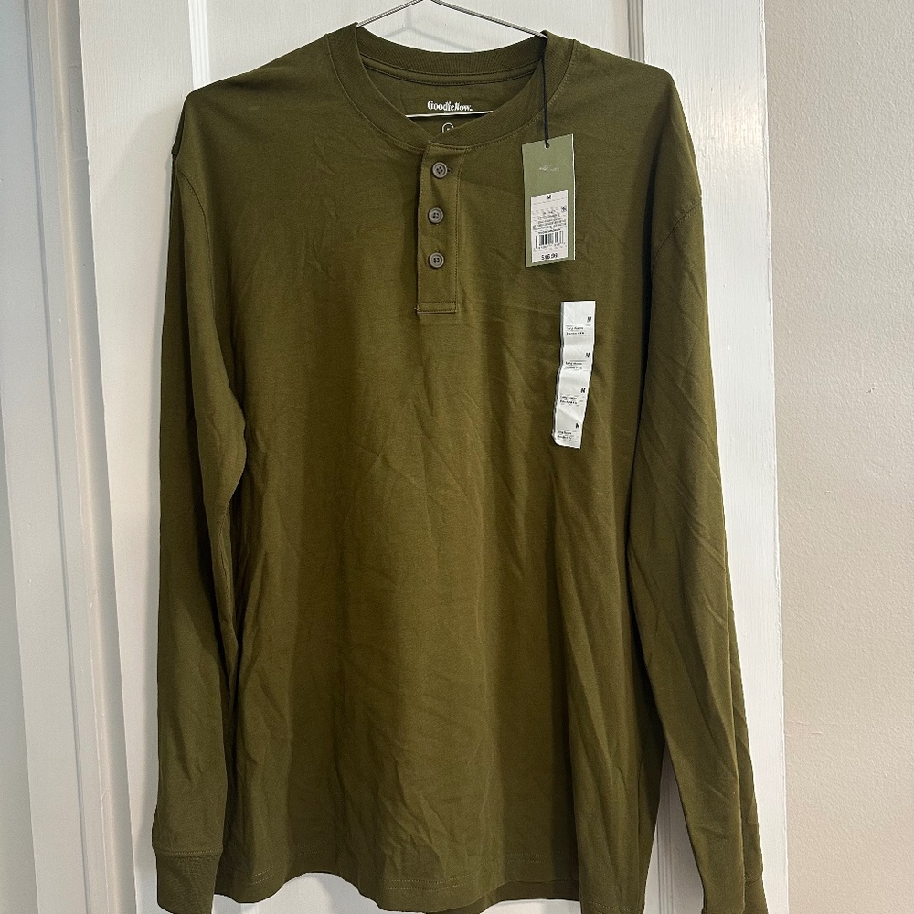 Goodfellow & Co. Men's Forest Edge Long sleeve button up t shirt M